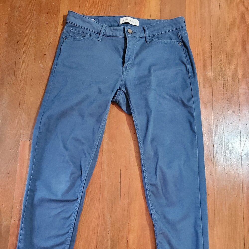 Calvin Klein Jeans Women's Ankle Skinny Medium Wash Soft Blue Denim Sz 6 C6